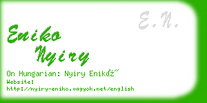 eniko nyiry business card